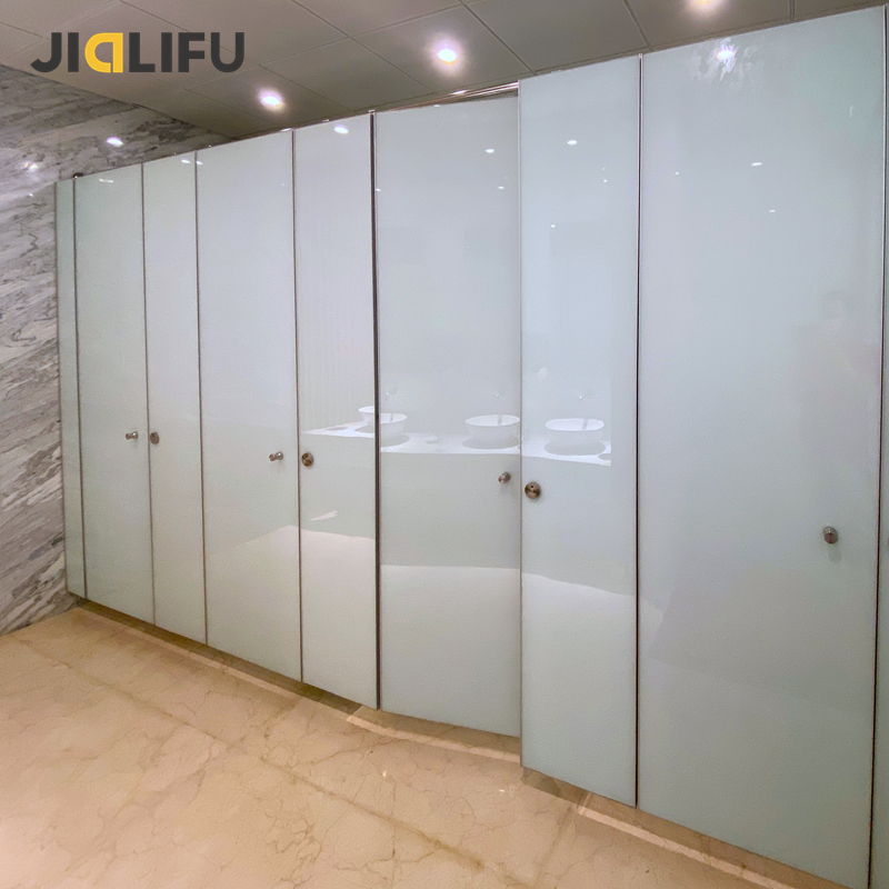 compact unisex Glass Toilet Cubicle for primary school