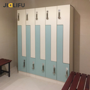 staff 12 doors z shape plywood locker with lock