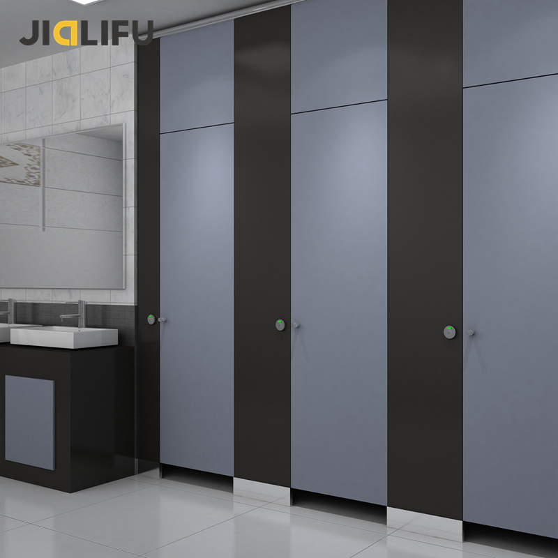 fully enclosed public HPL Toilet Cubicle for library