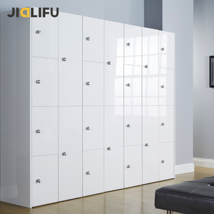 shoe 15 doors multifunction plywood locker with lock