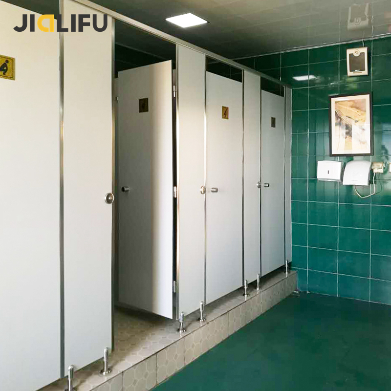 fully enclosed public HPL Toilet Cubicle for library