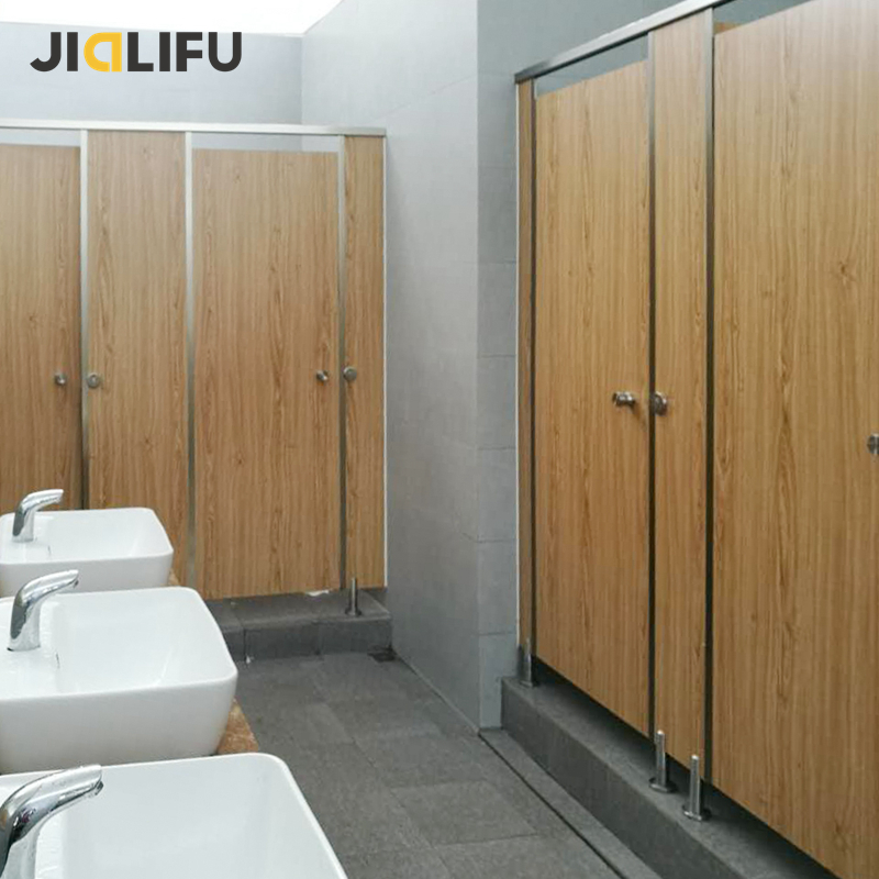 fully enclosed public HPL Toilet Cubicle for library